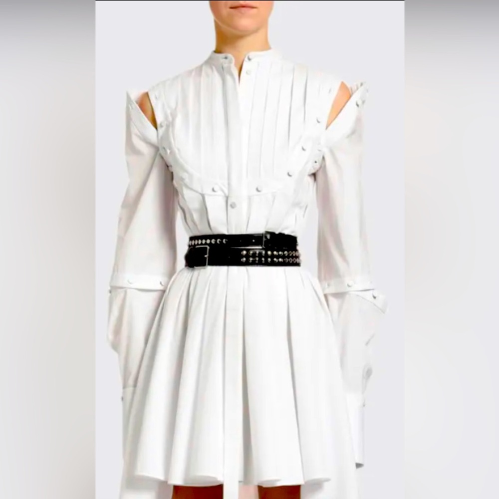 Alexander McQueen Double-Wrap Studded Leather Belt